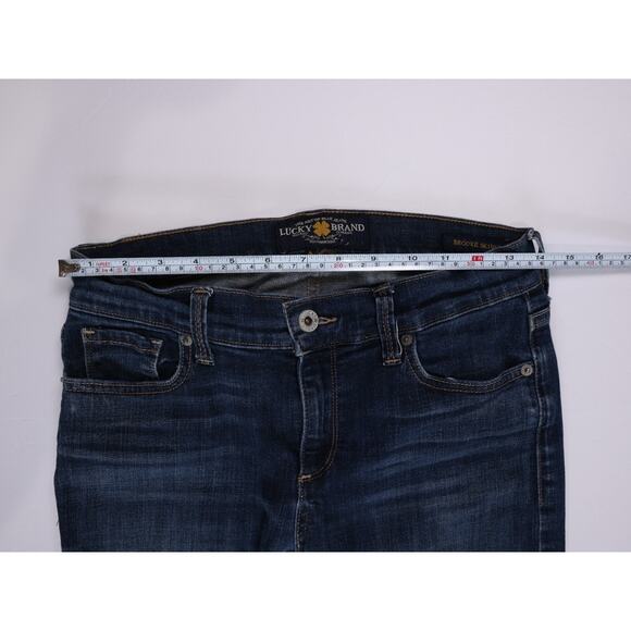 Lucky Brand Women's Brooke Capri Skinny Jeans Dark Wash Blue Sz 4 / 27 - Picture 7 of 11
